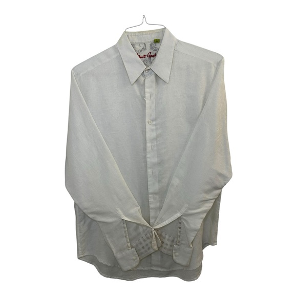 Robert Graham Cream Men's Dress Shirt - Picture 1 of 4